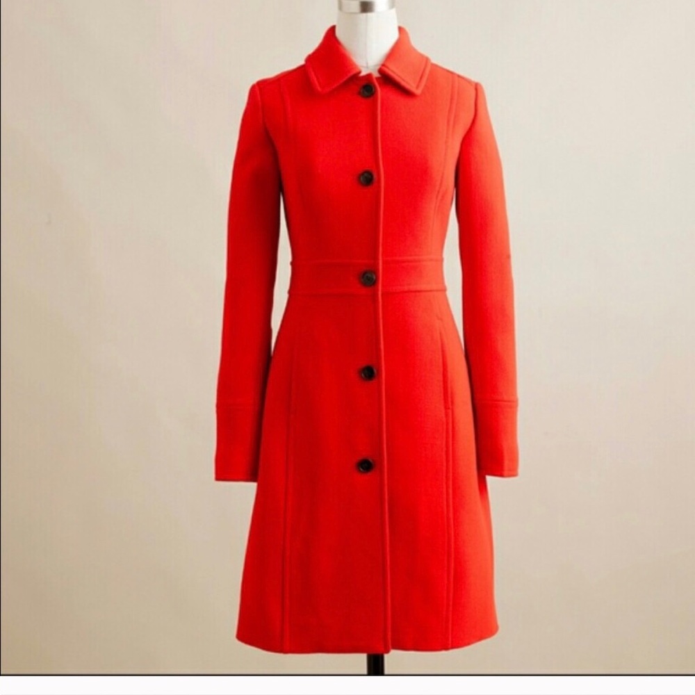 Jcrew Double cloth read coat size 0p